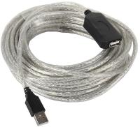 Кабель USB A-F 10m удлинитель активный VCOM VUS7049-10M