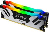 Модуль памяти DDR5 32Gb Kingston 6000 Fury Renegade Silver RGB KF560C32RSAK2-32 (2x16Gb Kit)