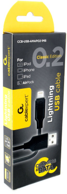 Кабель USB A-Lightning 1m Cablexpert CCB-USB-AMAPO2-1MB