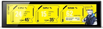 Дисплей для ПК 9.16 Jonsbo DS916 Black