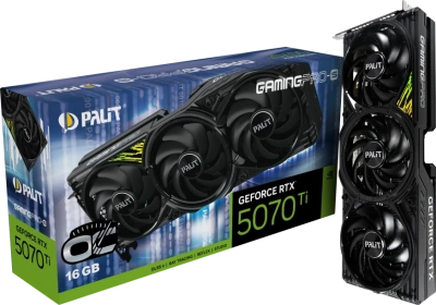 Видеокарта GeForce RTX 5070Ti 16Gb Palit GamingPro-S OC NE7507TS19T2-GB2031U