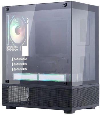 Корпус 1stPlayer MIKU Mi2-A ARGB Black Mi2-A-BK-2FC7R-1FC7
