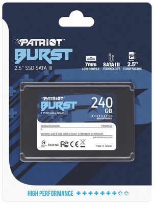 Накопитель SSD 240Gb Patriot Burst PBE240GS25SSDR