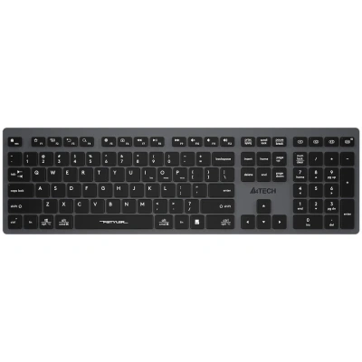 Клавиатура беспроводная A4Tech Fstyler FBX50C серый