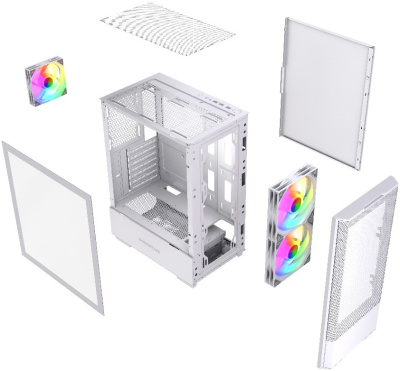 Корпус Powercase Mistral AY3W ARGB (CMAYW-A3)