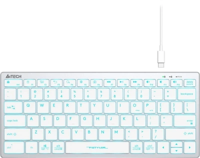 Клавиатура A4Tech Fstyler FX61 White/Blue