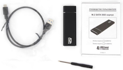Коробка для SSD M2 USB 3.1 AgeStar 3UBNF5C