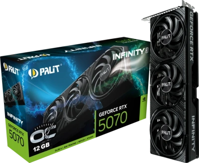 Видеокарта GeForce RTX 5070 12Gb Palit Infinity 3 OC NE75070S19K9-GB2050S