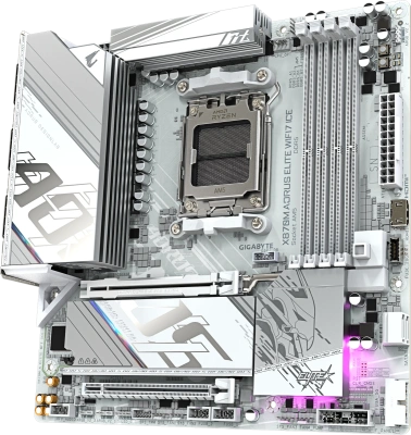 Материнская плата AM5 Gigabyte X870M Aorus Elite WIFI7 ICE