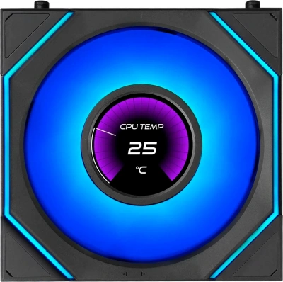 Вентилятор для корпуса 120mm Lian Li UNI FAN SL INF LCD Flex 120 12SLIND1F3B Black (3 in 1)