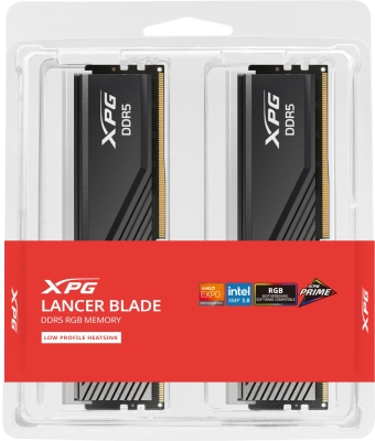 Модуль памяти DDR5 32Gb (2x16Gb Kit) AData 6000 XPG Lancer Blade RGB AX5U6000C3616G-DTLABRBK