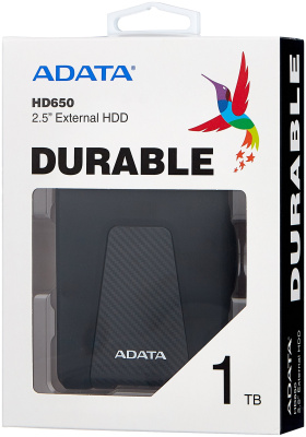 Внешний HDD 1Tb AData HD650 AHD650-1TU31-CBK