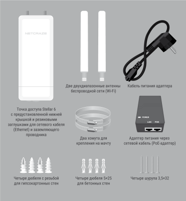 Точка доступа Netcraze Stellar 6 NAP-650