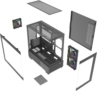 Корпус Powercase Vision Micro S4B (CVMMSHB-A3)
