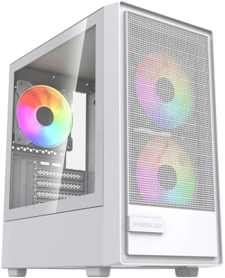 Корпус Powercase Mistral SM02 ARGB White (CMMSM02W-A3)