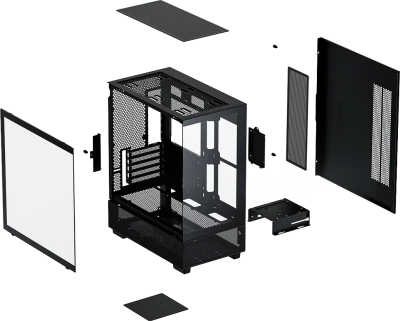 Корпус Xastra Q400M 5ARGB-FG-C6-UC Black