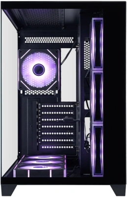 Корпус 1stPlayer Megaview MV8-TP ARGB Black MV8-TP-BK-6FC7R-1FC7-HUB2